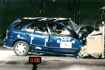 Краш тест Nissan Almera (1999)